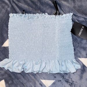 Blue tube top